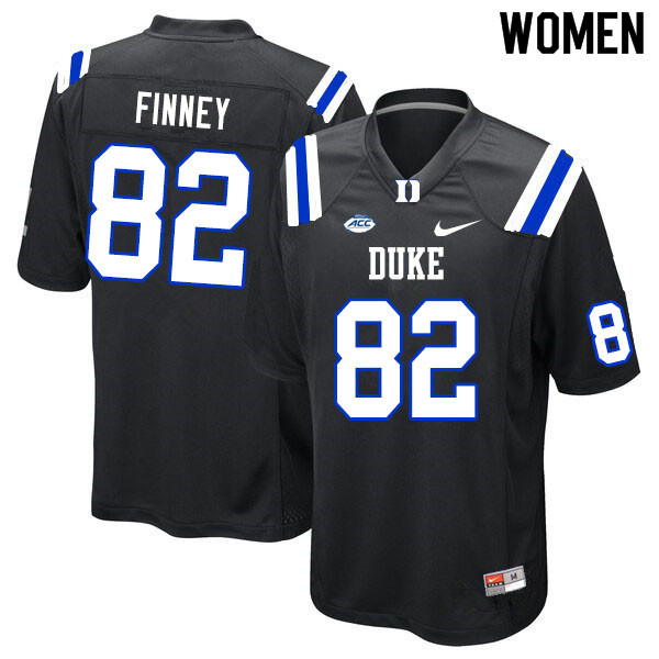 Women #82 Cole Finney Duke Blue Devils College Football Jerseys Sale-Black